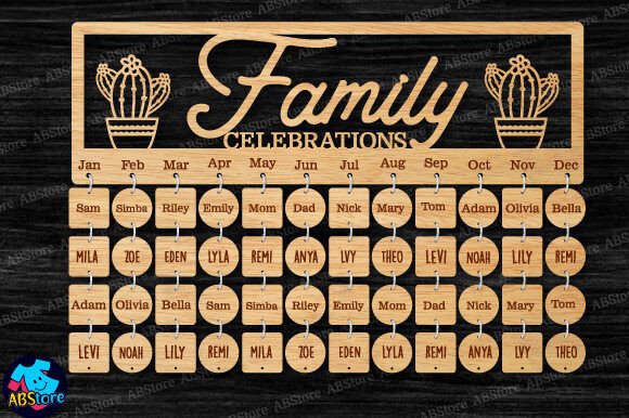 Download Family Celebrations Board Laser Cut - Board Collection