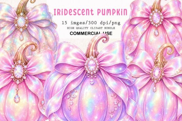 Download Pink Iridescent Pumpkins Clipart - Pumpkins Collection
