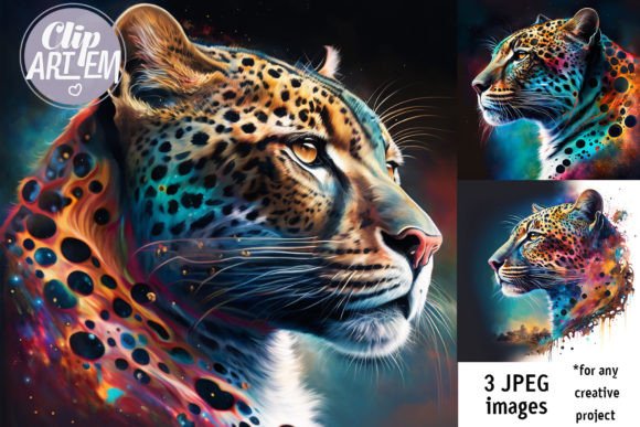 Download Jaguar Modern Painting Colorful 3 Images - Painting Collection