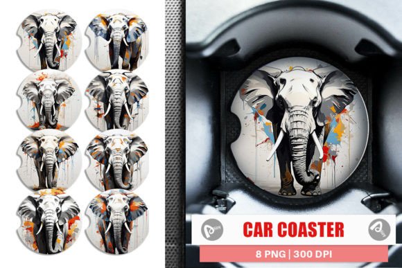Download Car Coaster 3D Elephant Painting - Painting Collection