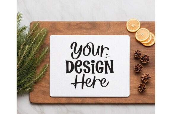 Download Christmas Kitchen Cutting Board Mockup 4 - Board Collection