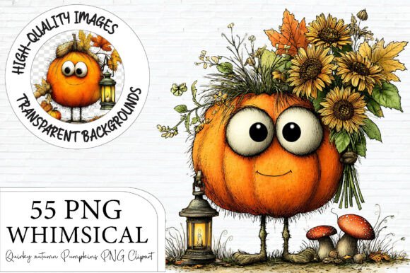 Download Quirky Autumn Pumpkins PNG Clipart - Pumpkins Collection