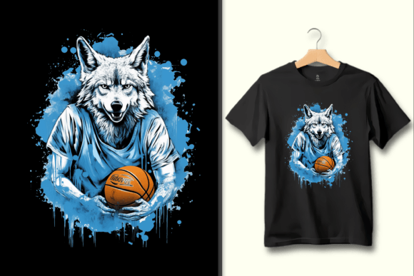 Download Basketball Wolf PNG Graphic Design Art - Wolf png Collection