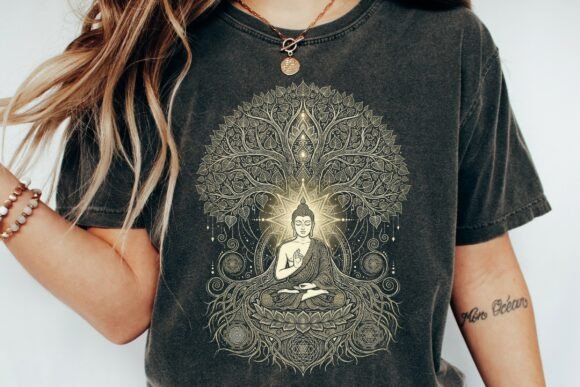 Download Golden Buddha Bodhi Tree Spiritual Art - Spiritual Collection